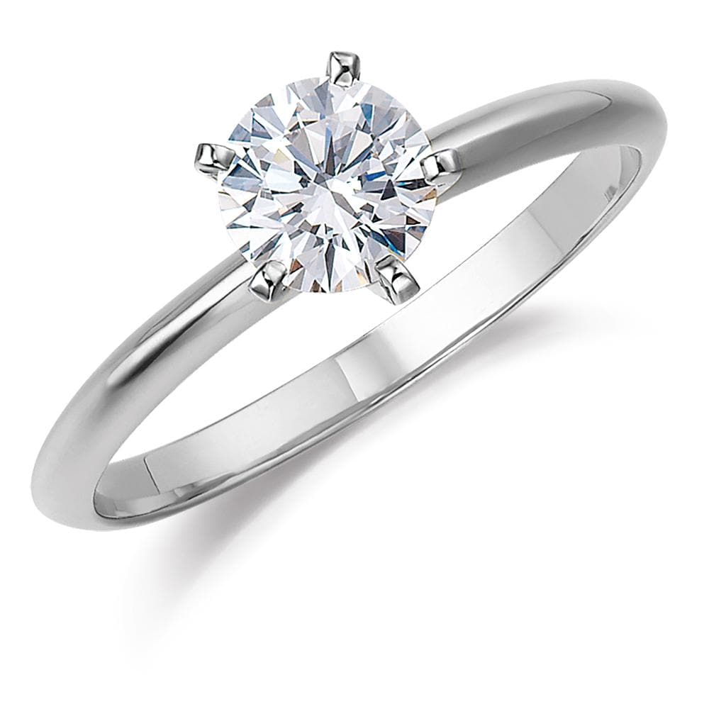 1 ct. Ablaze Solitaire Engagement Ring 9ct White Gold
