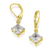 Princess Cut  Drop Earrings