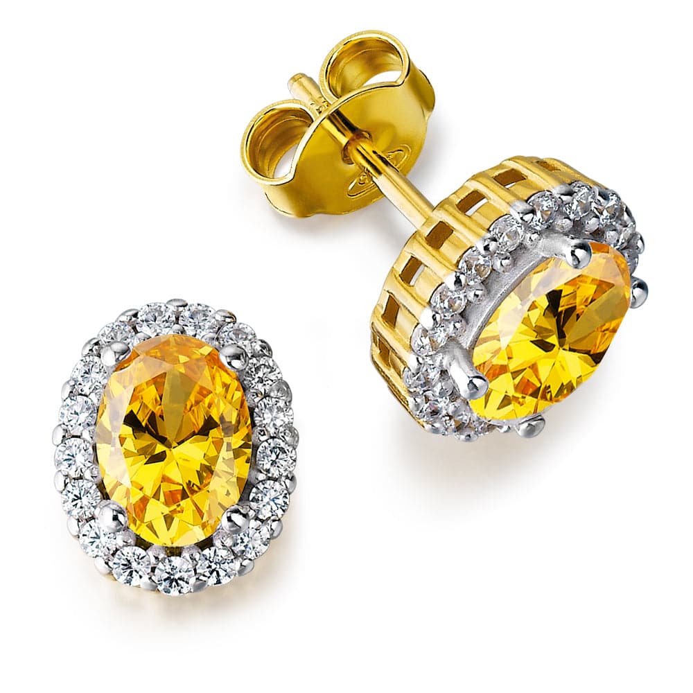 Yellow Cincature Earrings 18ct Gold Clad