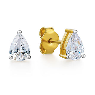 0.75 Carat Pear Cut Stud Earrings