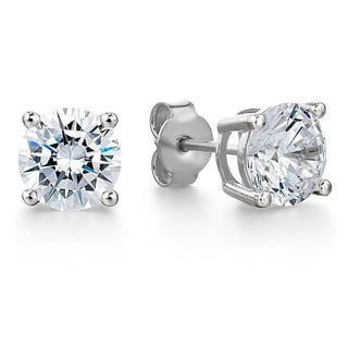 2 Carat Solitaire Earrings
