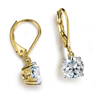 1 Carat Solitaire Drop Earrings