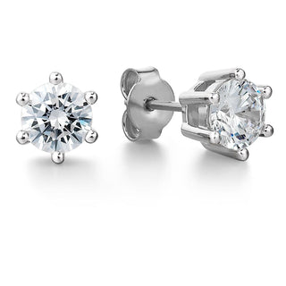 1 Carat Tiffany Style Stud Earrings