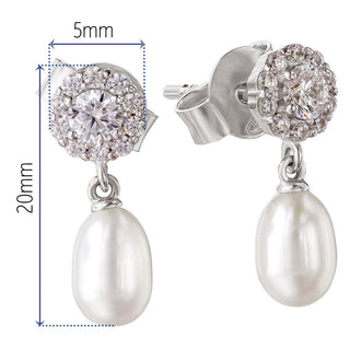 Queen Elizabeth II Pearl Earrings