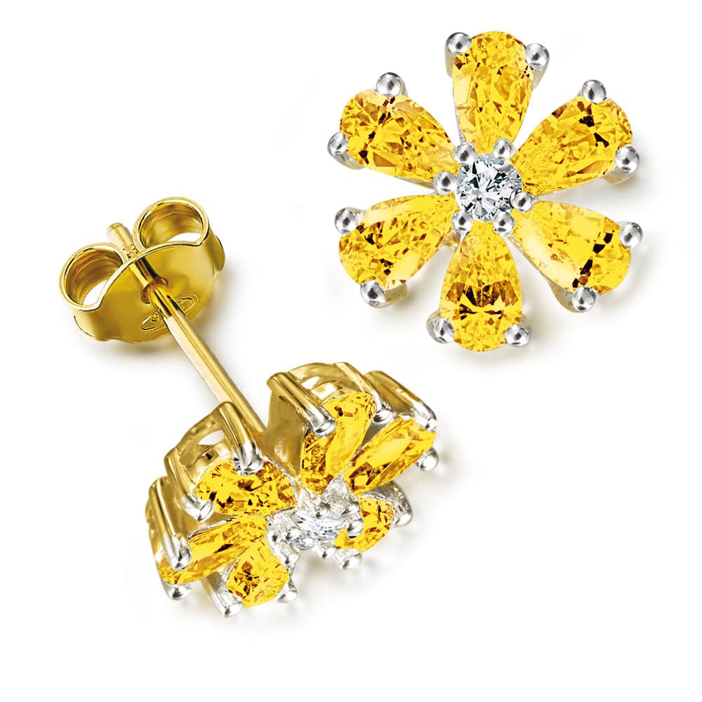 Yellow Forget-Me-Not Earrings
