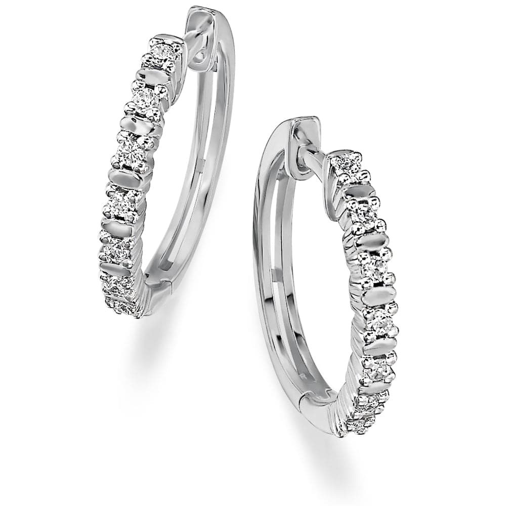 Delicately Chic Hoops Platinum Clad