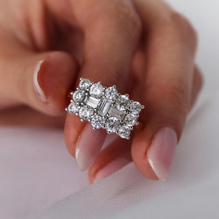 Elegant Splendour Cluster Ring