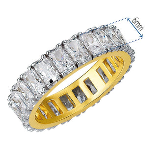 Radiant Cut Eternity Ring