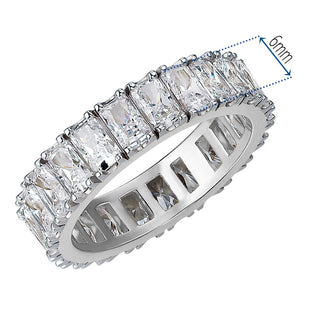 Radiant Cut Eternity Ring