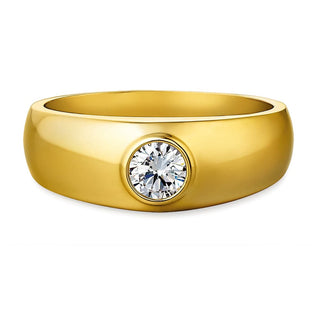 Fire and Ice Solitaire Ring