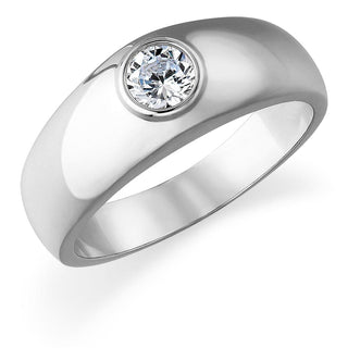 Fire and Ice Solitaire Ring
