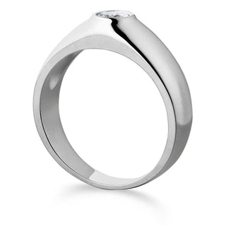 Fire and Ice Solitaire Ring