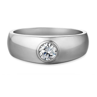 Fire and Ice Solitaire Ring