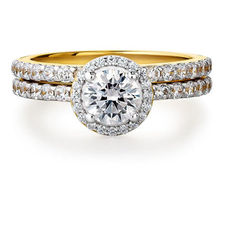 Posh Solitaire Ring Set