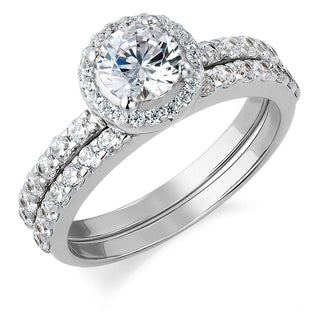 Posh Solitaire Ring Set