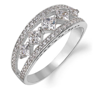 Princess Cut Lace Ring