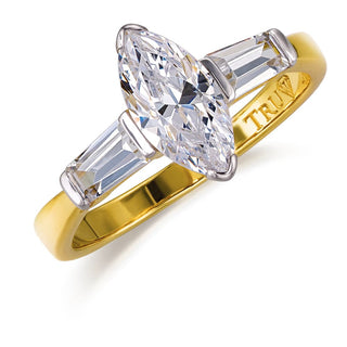 Marquise Gala Event Ring 18ct Gold Clad