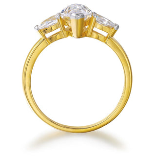 Marquise Cut Trilogy Ring