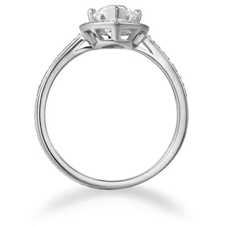 Marquise Cut Halo Ring