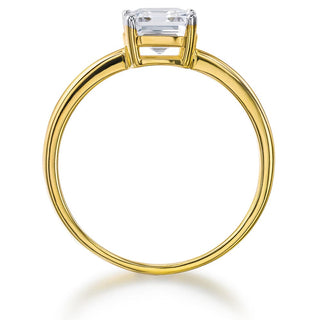 1 Carat Asscher Cut Solitaire Ring