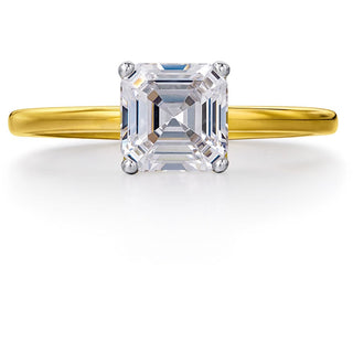 1 Carat Asscher Cut Solitaire Ring