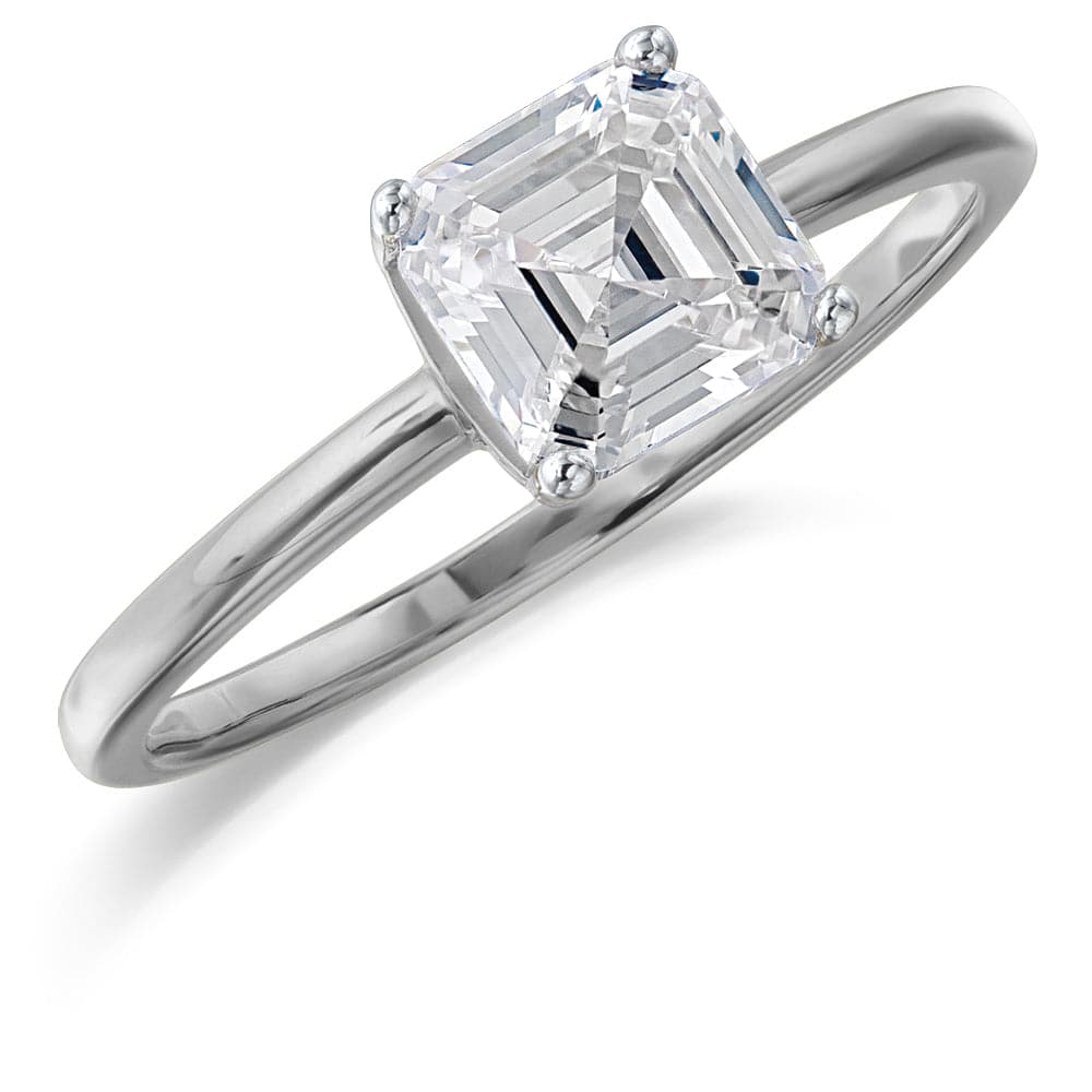 1 ct. Asscher Cut Solitaire Ring