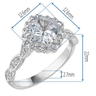 3.40 Carat French Lace Ring