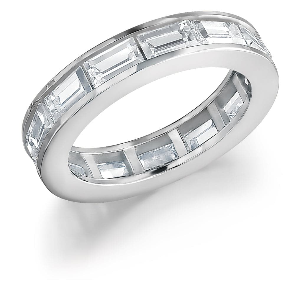 Audrey Hepburn Eternity Ring  Platinum Clad