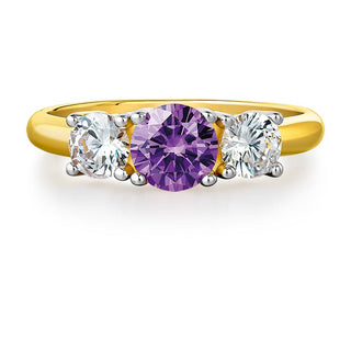 Tru Amethyst Trilogy Ring