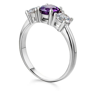 Tru Amethyst Trilogy Ring