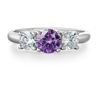 Tru Amethyst Trilogy Ring