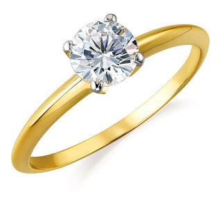1 Carat Tiffany Style 4-Claw Solitaire Ring