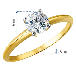 1 Carat Tiffany Style 4-Claw Solitaire Ring