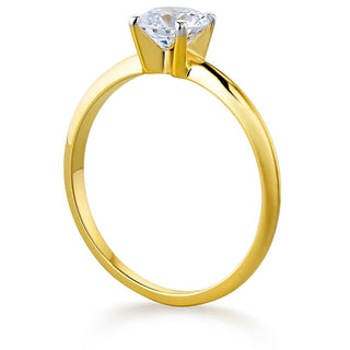 1 Carat Tiffany Style 4-Claw Solitaire Ring