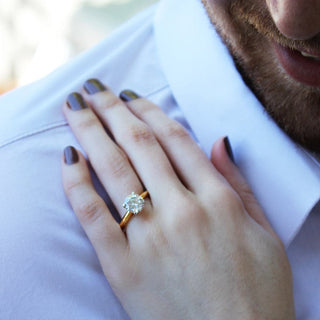 1 Carat Tiffany Style 4-Claw Solitaire Ring