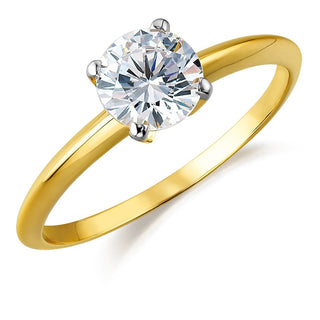 2 Carat Tiffany Style 4-Claw Solitaire Ring