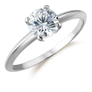 2 Carat Tiffany Style 4-Claw Solitaire Ring