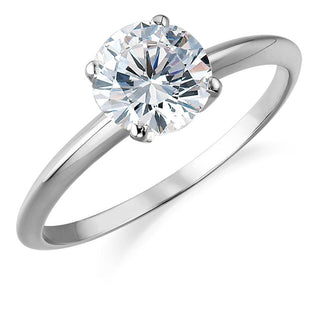 4 Carat Tiffany Style 4-Claw Solitaire Ring