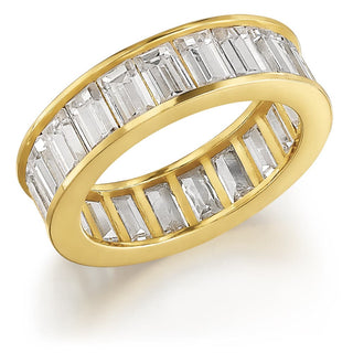 Marilyn Eternity Ring  18ct Gold Clad
