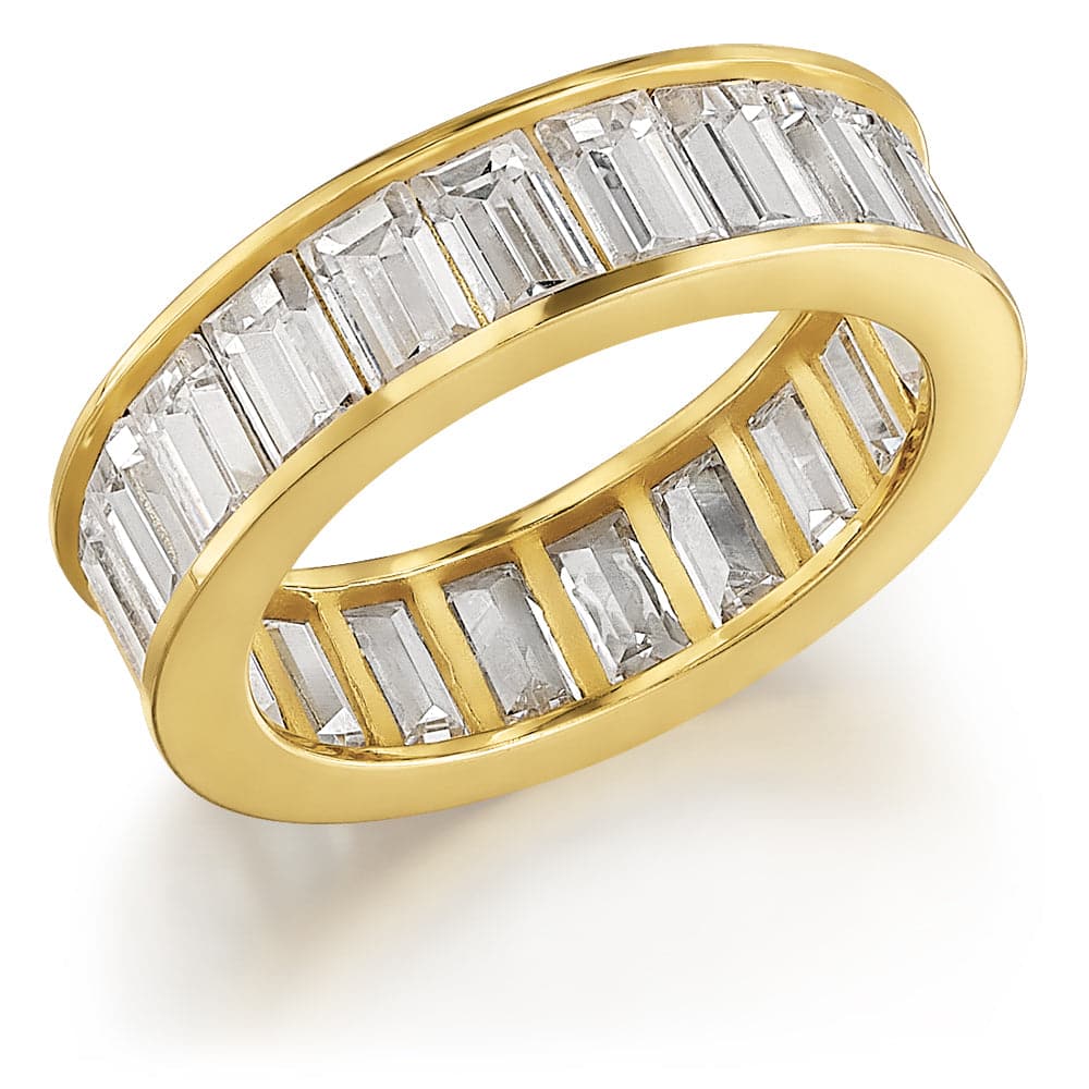 Marilyn Eternity Ring  18ct Gold Clad