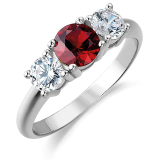 Tru Ruby Trilogy Ring