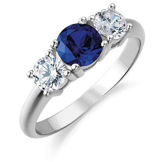 Tru Sapphire Trilogy Ring