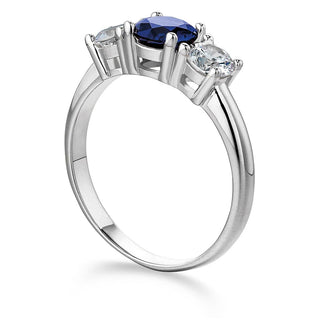 Tru Sapphire Trilogy Ring