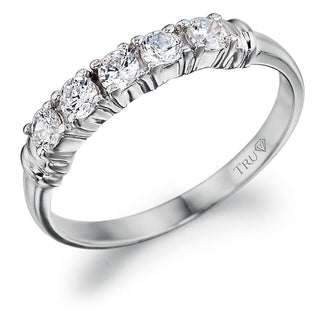 Ethereal Quintet Ring  Platinum Clad