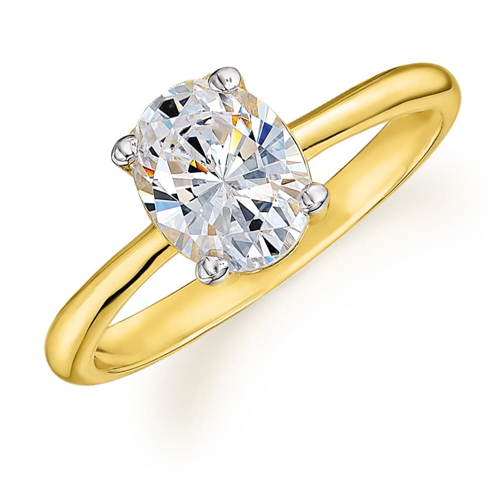 Oval Cut Solitaire Ring