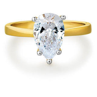 Pear Cut Solitaire Ring