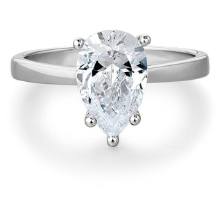 Pear Cut Solitaire Ring