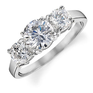 Ice White Trilogy Ring