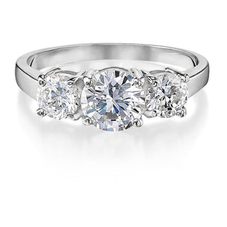 Ice White Trilogy Ring