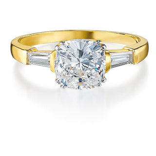 Cushion  Cut  Baguette  Ring